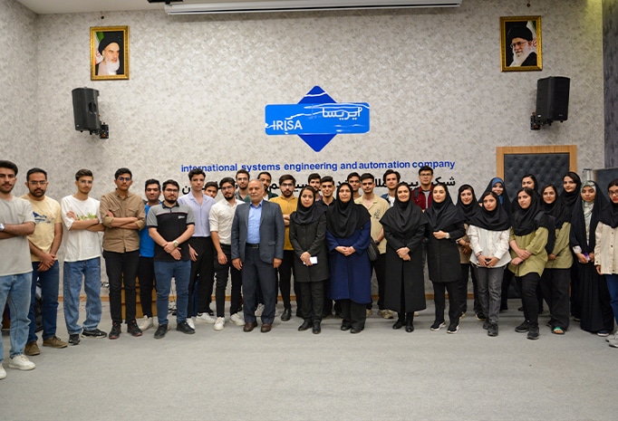 گزارش تصویری از بازدید دانشجویان دانشگاه اصفهان از شرکت ایریسا